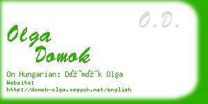 olga domok business card